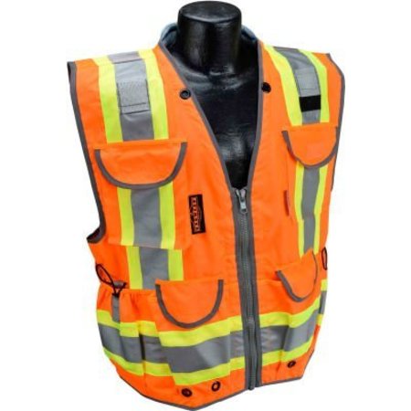 RADIANS Radians® Type R Class 2 Heavy Duty Engineer Vest, Orange, M, SV55-2ZOD-M SV55-2ZOD-M